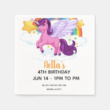 Aniversário de Unicórnio e Arco-íris