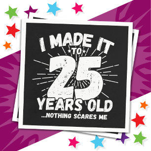 Guardanapo De Papel Aniversário do 25 Sarcastic Meme, 25 anos
