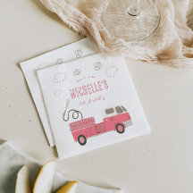 Aniversário do caminhão de bombeiro rosa