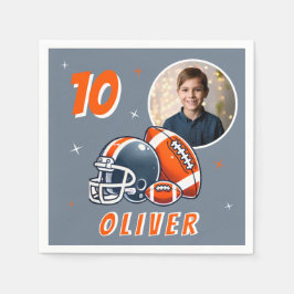 Guardanapo De Papel Aniversário do Cartoon de Capacetes de Futebol