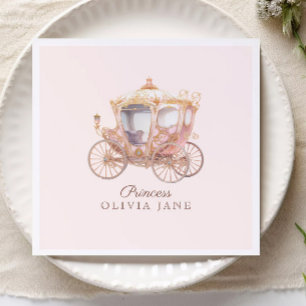 Guardanapo De Papel Aniversário do conto de fadas da Princesa Dourada 