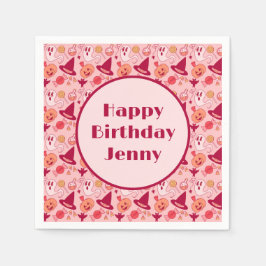 Guardanapo De Papel Aniversário do Dia das Bruxas Bonito Adicione Nome