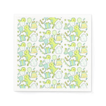 Aniversário Do Dinossauro Azul E Verde