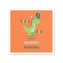 Aniversário do Dinossauro Três Rex 3 anos