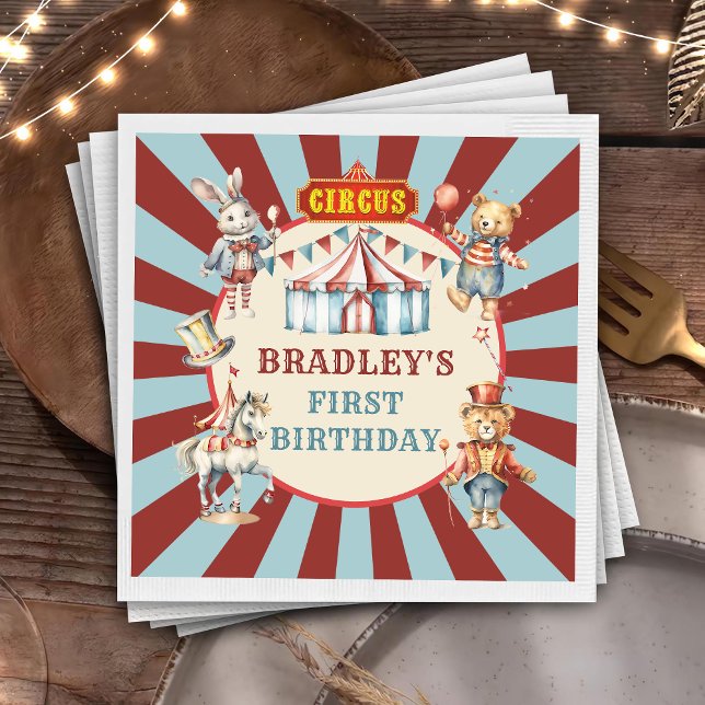 Guardanapo De Papel Aniversário do Festival de Carnaval de Animais do  (Criador carregado)