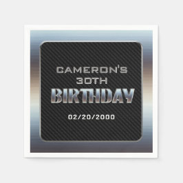 Guardanapo De Papel Aniversário do Menino dos Homens