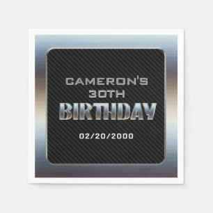 Guardanapo De Papel Aniversário do Menino dos Homens