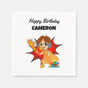 Guardanapo De Papel Aniversário do Mundo de Ryan