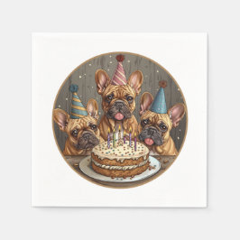 Guardanapo De Papel Aniversário do Partido Bulls Francês