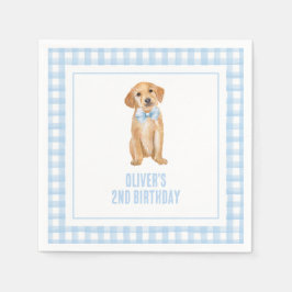 Guardanapo De Papel Aniversário do Puppy pré-ppy