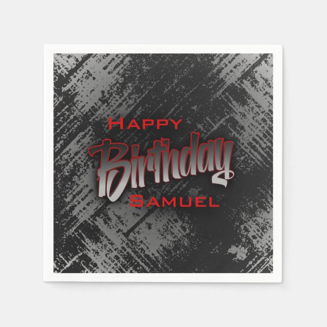 Guardanapo De Papel Aniversário do Teen Boy (Frente)