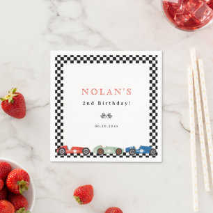 Guardanapo De Papel Aniversário do Tema do Carro Race