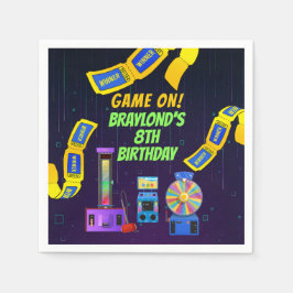 Guardanapo De Papel Aniversário dos jogos e da Arcade