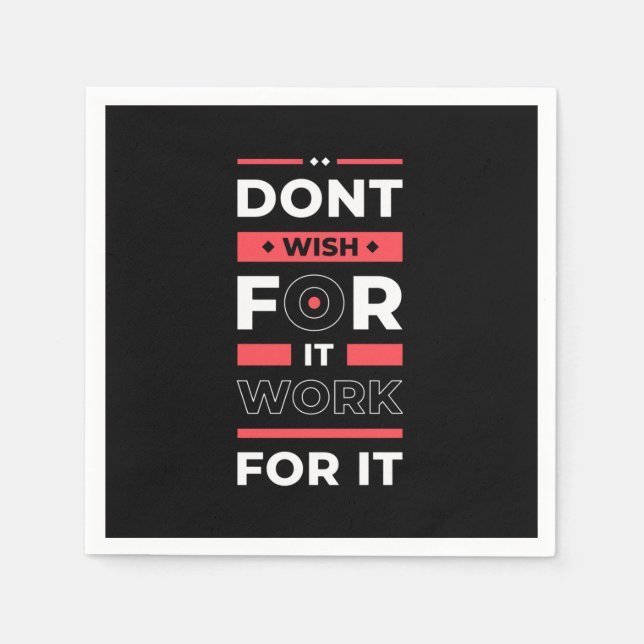 Guardanapo De Papel Aniversário Dotado Trabalha Para Isso (Frente)