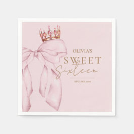 Guardanapo De Papel Aniversário Elegante Sweet Sixteen