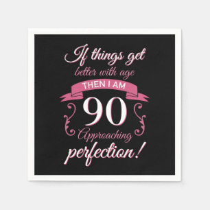 Guardanapo De Papel Aniversário engraçado 'Perfection do 90
