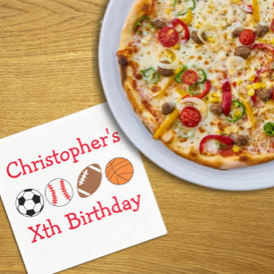 Guardanapo De Papel Aniversário Esportivo