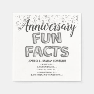 Guardanapo De Papel Aniversário Fatos Divertidos Texto do Balão Nápole