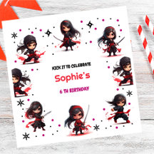 Aniversário feminino estilo Ninja