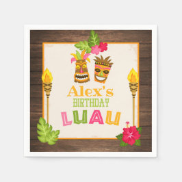 Guardanapo De Papel Aniversário Luau Paper Napkins - Garoto