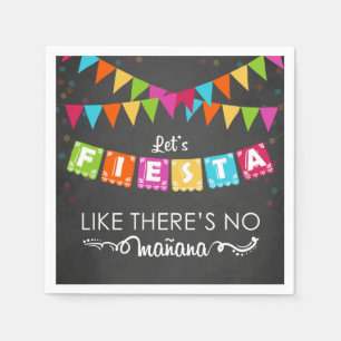 Guardanapo De Papel Aniversário mexicano de Mañana do partido do