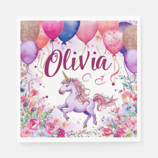 Guardanapo De Papel Aniversário "Olivia"