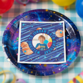 Guardanapo De Papel Aniversário Personalizado da Galáxia do Espaço Ext