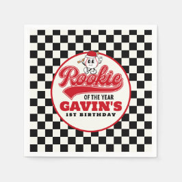 Guardanapo De Papel Aniversário Personalizado Do Ano Do Baseball