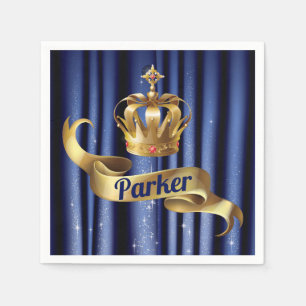 Guardanapo De Papel Aniversário Real do Príncipe Dourado