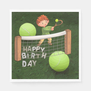 Guardanapo De Papel Aniversário tênis com tênis para jogador