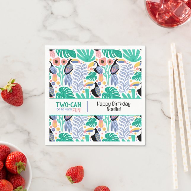 Guardanapo De Papel Aniversário Tropical DUO-CAN (tucano) (Insitu)