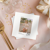 Aniversário Vintage Qualquer Idade Foto Personaliz