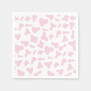 Guardanapo De Papel Aniversário Western com Impressão de Vaca Rosa Rod