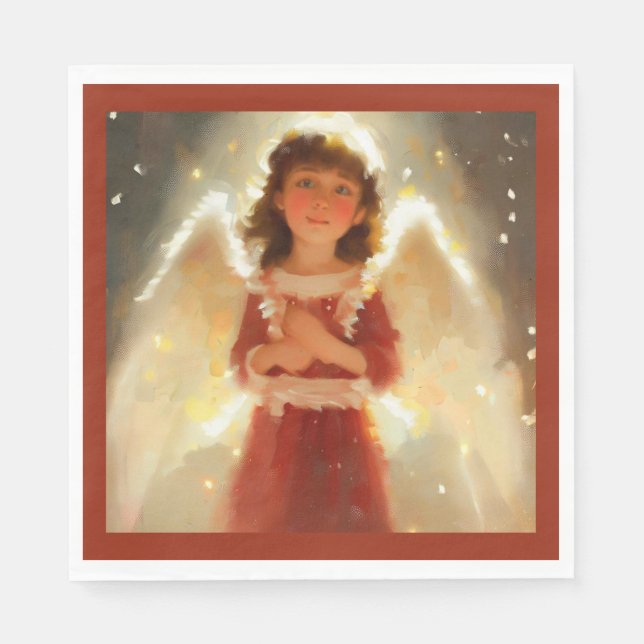 Guardanapo De Papel Anjo Natal 4 (Frente)