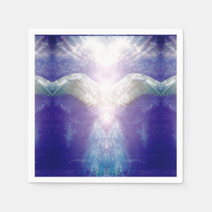 Guardanapo De Papel anjo violeta de prata