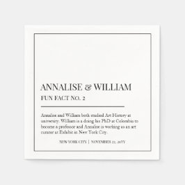 Guardanapo De Papel Annalise Simple Black White Fact 2 Casamento