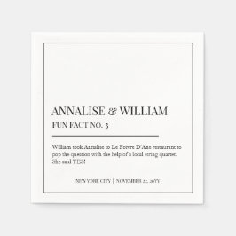 Guardanapo De Papel Annalise Simple Black White Fact 3 Casamento