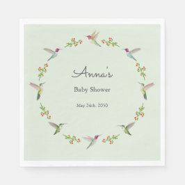 Guardanapo De Papel Anna's Hummingbirds baby Shower
