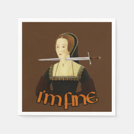 Guardanapo De Papel Anne Boleyn - Estou bem