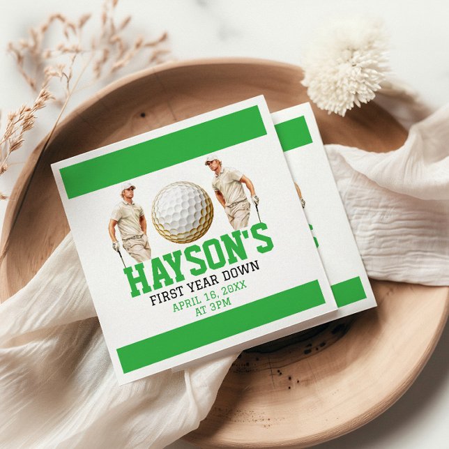 Guardanapo De Papel Ano Baixo, Golfe Ligado! Parte primeiro aniversari (Criador carregado)