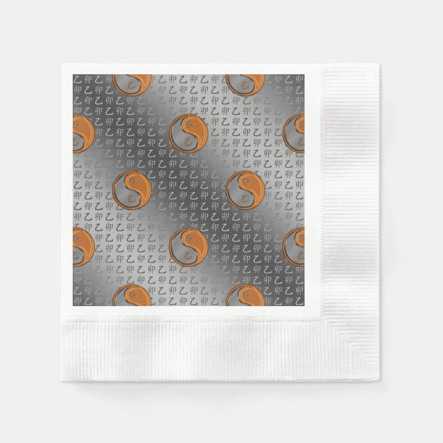 Guardanapo De Papel Ano do Coelho da Madeira (Frente)