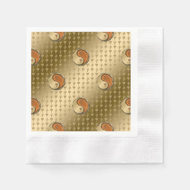 Guardanapo De Papel Ano do rato de madeira (Frente)