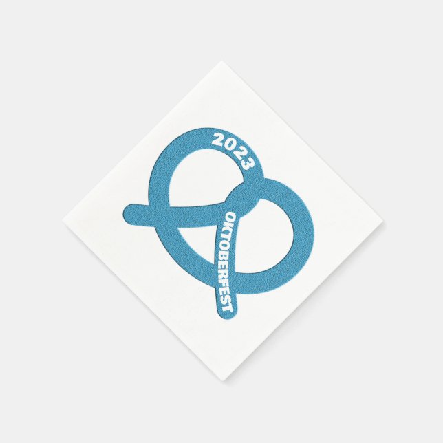 Guardanapo De Papel Ano Personalizado Pretzel Brezel Oktoberfest 2023 (Canto)
