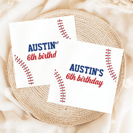 Guardanapo De Papel Ano Rookie Baseball Birthday Napkins