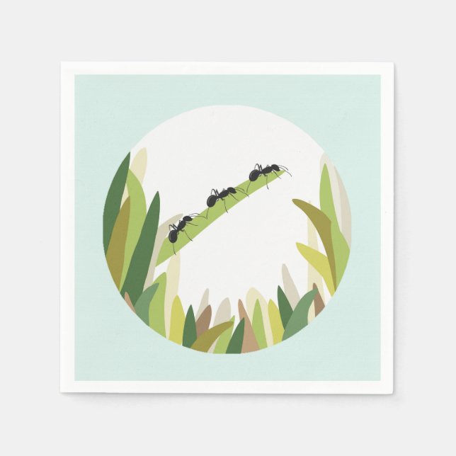 Guardanapo De Papel Ant Inseto Insetos Papel Napkin Festa Exterior (Frente)