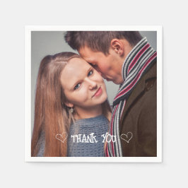 Guardanapo De Papel Antagonista da Tipografia Fotográfica Personalizad