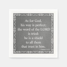 Guardanapo De Papel Antiga citação da Bíblia do Testamento - 2 Samuel 