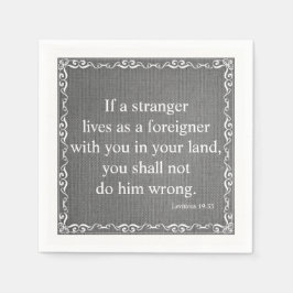 Guardanapo De Papel Antiga Citação de Escrituras de Bíblias de Testame