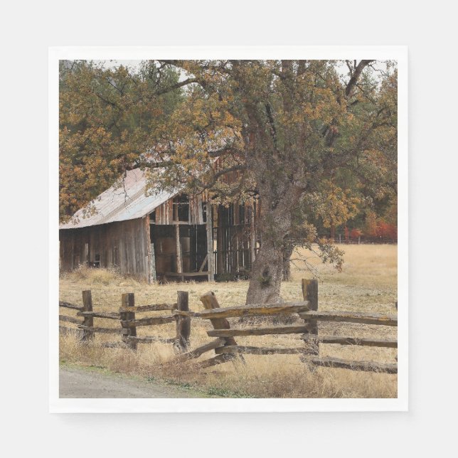 GUARDANAPO DE PAPEL ANTIGO BARN (Frente)