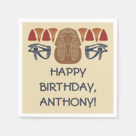 Guardanapo De Papel Antigo Rei do Egito, Tut, considerado Partido Pers